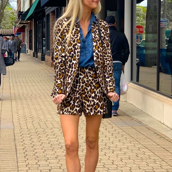 J Crew Parke Blazer NWT size 00 leopard - Picture 2 of 12